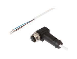 Złącze do samokonfekcjonowania M12 kątowa żeńskie druga końcówka niezarobiona 3-PINowe 5m PTFE 250V IP65 3x0.34mm VK50H021