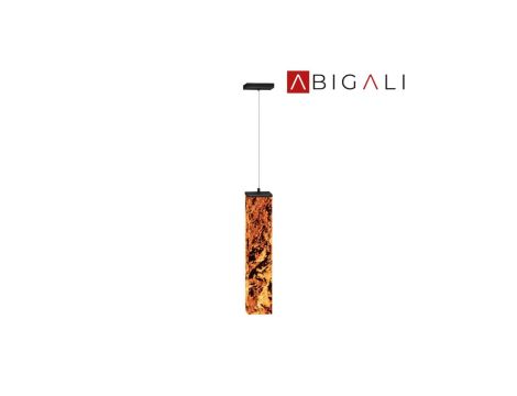 Abigali Lampa wisząca 6614 Marble Stone 606R 25W 3000K 6 x 6 x 50 cm, ABIGALI-MPLS-6614-606R