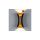Abigali Kinkiet Black-Gold 2x5W 3000K, ABIGALI-KMG2X5WW