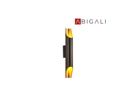 Abigali Kinkiet Straight Złoty 2xE14, ABIGALI-KGDE14