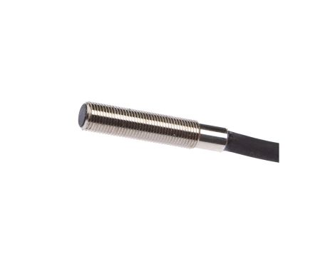 Czujnik indukcyjny M5x0,5 dł: 27mm zabudowany Sn: 0.8mm 10-30V DC PNP NO kabel 5m PUR IP67 IB050105