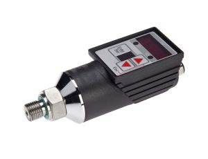 Czujnik ciśnienia fi38mm dł: 122mm Sn: 0-50bar 12-32VDC G1/4 cala A PNP NC/NO złącze wtykowe M12 4-PIN IP65 DW35311F