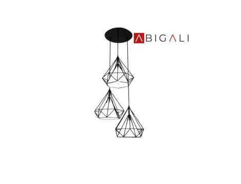 Abigali Lampa wisząca Diament Diamond III, ABIGALI-CHNR3-E27