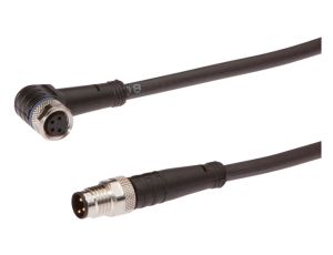 Złącze kablowe M8 żeńskie 4-PINowe proste M8 męskie 3-PINowe proste 3x0,34mm IP67 0,3m VK03C825