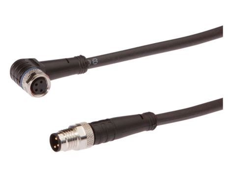 Złącze kablowe M8 żeńskie 4-pinowe proste M8 męskie 3-pinowe proste 3x0,34mm IP67 0,3m VK03C825