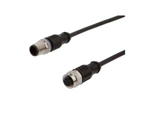 Złącze kablowe M12 żeńskie 4-PINowe proste M12 męskie 4-PINowe proste 4x0,34mm 30V -30-90stC IP67 0,3m VK03E210