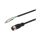 Złącze kablowe M12 żeńskie 5-pinowe proste wolny koniec niezarobiony 5x0,34mm fi5,4mm 60V 90stC 2m IP67 VK200625