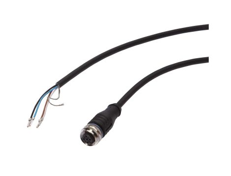 Złącze kablowe M12 żeńskie proste 4-pinowe druga końcówka niezarobiona 4x0,34mm 10m PUR 250V 90 stC IP67 VK505325