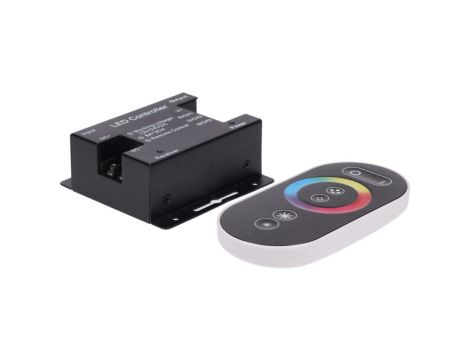 Sterownik LED RGB 3x6A touch RF czarny v3 12-24V Prescot