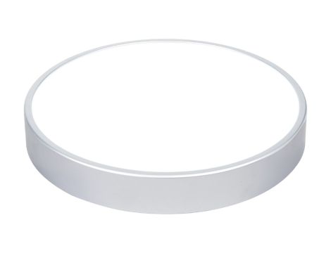 Plafon LED 12W 1150lm 4000-4500K/neutralna IP20 okragły srebrny LED TAURUS-R Silver 12W NW GXPS031