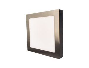 Oprawa nasufitowa LED 18W 1350lm 3800K/neutralna IP20 kwadratowy matowy chrom LED90 FENIX-S matt chrome 18W NW GXDW253