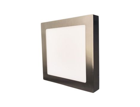 Oprawa nasufitowa LED 18W 1350lm 3800K/neutralna IP20 kwadratowy matowy chrom LED90 FENIX-S matt chrome 18W NW GXDW253