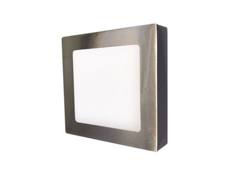 Oprawa nasufitowa LED 12W 850lm 2800K/ciepa IP20 kwadratowy matowy chrom LED60 FENIX-S matt chrome 12W WW GXDW267