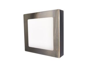 Oprawa nasufitowa LED 12W 850lm 3800K/neutralna IP20 kwadratowy matowy chrom LED60 FENIX-S matt chrome 12W NW GXDW266