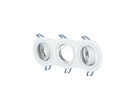 Oprawa punktowa Oczko 3xGU10 IP20 Okrągła Aluminiowa Biała 3603