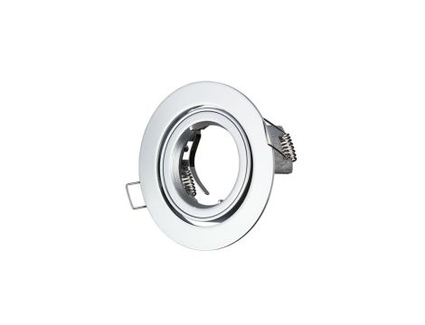 Oprawa punktowa Oczko 1xGU10 IP20 Okrągła Metaliczna Szarość 3647