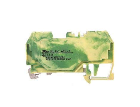 Złączka PE 2-przewodowa Ex 4mm2 żółto-zielona 281-907/999-950 /50szt./