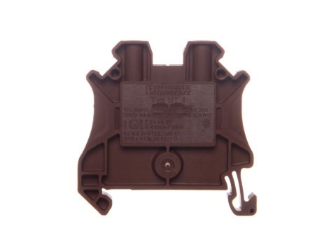 Złączka szynowa 2-przewodowa 4mm2 brązowa Ex UT 4 BN 3045224 /50szt./