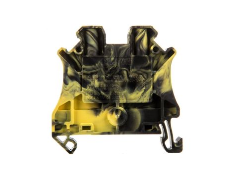 Złączka szynowa 2-przewodowa 4mm2 czarno-żółta Ex UT 4-FE 3047617 /50szt./