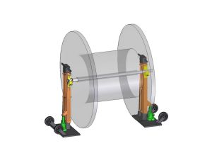 Podnośnik do bębnów kablowych PH-2T / Podnośnik bębnowy hydrauliczny 2 tony