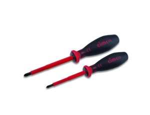 Kpl. wkrętaków płasko-krzyżowych PZ1+PZ2 (2 szt) VDE 1000V 117750 Cimco