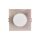 Oprawa downlight LED 8W 580lm 4000K/neutralna IP65/20 kwadratowy do wbudowania matowy chrom LED BONO-S Matt chrome 8W NW GXLL041