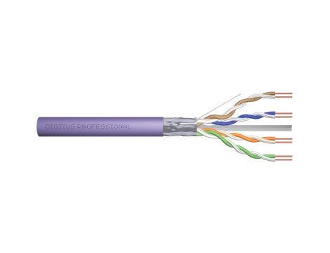 Kabel teleinformatyczny F/UTP kat.6 4x2xAWG23 LSOH drut fioletowy B2ca DK-1626-VH-5 /500m/