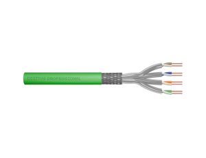 Kabel teleinformatyczny S/FTP kat.8.2 4x2xAWG22 LSOH drut zielony Dca DK-1843-VH-05 /50m/