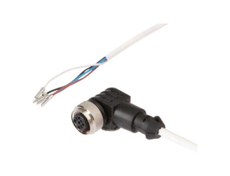 Złącze kablowe M12 żeńskie kątowe 4pin druga końcówka niezarobiona 4x0,34mm 5m VK50H321