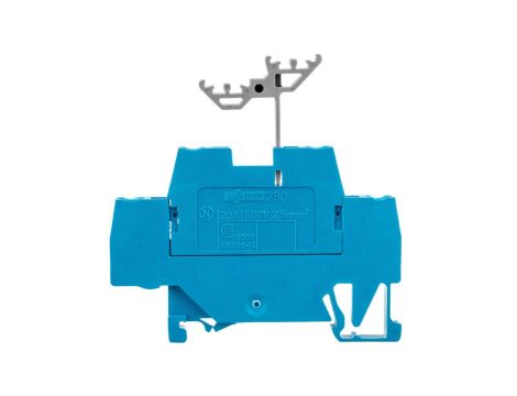 Złączka szynowa 2-piętrowa L / L 2,5mm2 niebieska 280-529 /50szt./