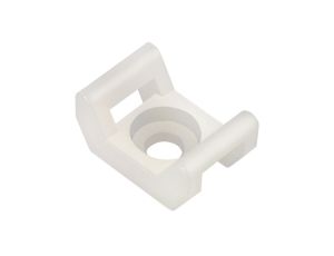 Podstawka montażowa przykręcana do opasek zaciskowych 22x16 biały /20szt./