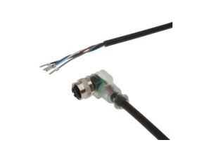 Złącze do samokonfekcjonowania M12 żeńskie proste 5pin końcówka niezarobiona 5x0,34mm 30V -30-90 stC z kablem 2m LED IP67 VK2008