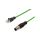 Złącze kablowe M12 męski 4pin prosty kodowanie D RJ45 męski 4pin prosty 4x0.14mm -40-75stC z kablem 10m VKA08F25