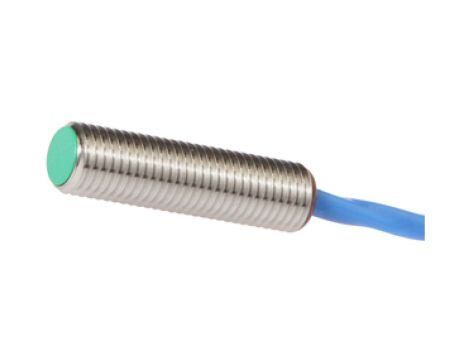 Czujnik indukcyjny M8x1 dł: 30mm zabudowany Sn: 2mm 12-30V DC PNP NO -25-100stC złącze kablowe M8 0,21m IB08A014