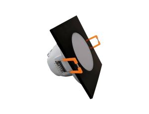 Oprawa downlight LED 8W 580lm 4000K/neutralna IP65/20 kwadratowy do wbudowania czarny LED BONO-S Black 8W NW GXLL087