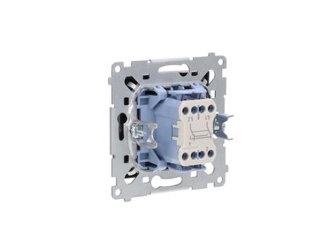 Simon 54 Łącznik krzyżowy bez piktogramu (moduł) 10AX 250V szybkozłącza, czarny mat DW7.01/X/49