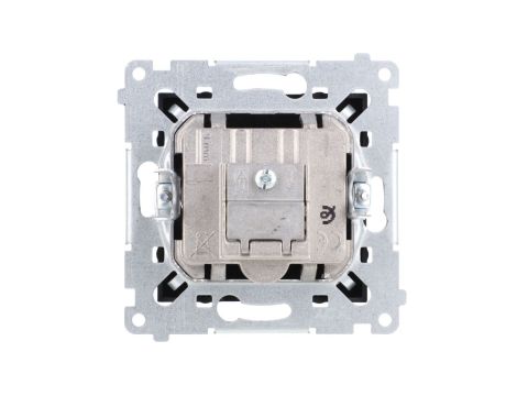 Simon 54 Gniazdo antenowe R-TV przelotowe (moduł) tłumienie TV i R 10 dB czarny mat DAP10.01/49