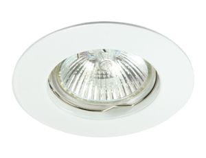 Oczko 50W/12V MR16 IP20 okrągłe stałe aluminiowe białe DIO DSO2B-W GXPL055