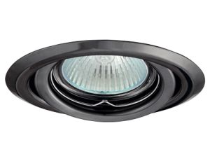 Oczko 50W/12V MR16 IP20 okrągłe ruchome stalowe czarny chrom AXL 2115-GM GXPP037