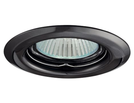 Oczko 50W/12V MR16 IP20 okrągłe stałe stalowe czarny chrom AXL 2114-GM GXPP010