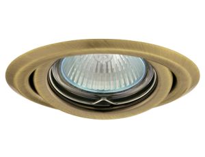 Oczko 50W/12V MR16 IP20 okrągłe ruchome stalowe matowy mosiądz AXL 2115-BRM GXPP033