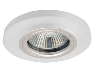 Oczko 50W/12V MR16 IP20 okrągłe szkło / aluminium mrożone MILK PEARL-R GXPO040