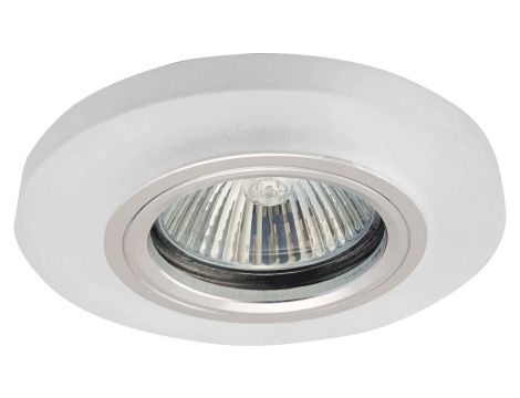 Oczko 50W/12V MR16 IP20 okrągłe szkło / aluminium mrożone MILK PEARL-R GXPO040