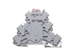 Złączka 3-piętrowa 2,5mm2 z LED szara TOPJOBS 2002-3221/1000-434 /50szt./