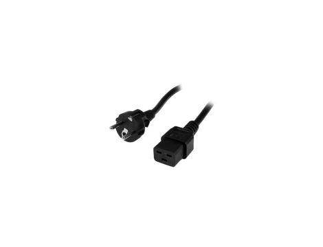 Kabel Zasilający Iec320 Schuko Na C19 16A 2.5M Czarny ICOC 063-NC
