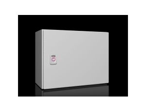 AX Obudowa kompaktowa 380x300x210 mm blacha stalowa z pł. mont. jednodrzwiowa 1 zamek dźwigienkowy 1031.000