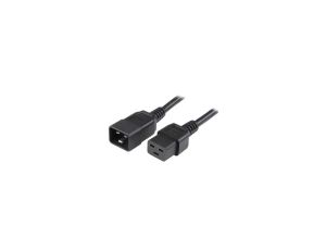 Przedłużacz kabel Zasilający Iec320 C19 Na C20 16A 2M Czarny ICOC 065-NC