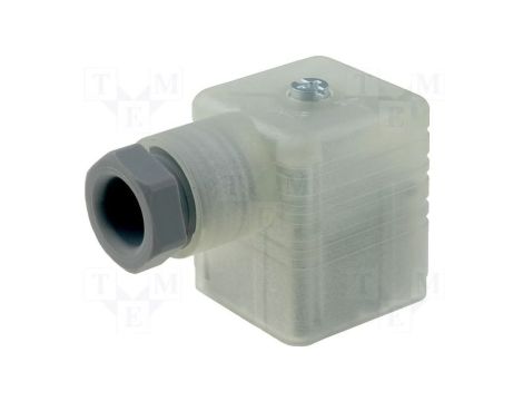 Złącze zaworowe serii GDM żeński 3-pinowe (2+PE) śrubowe M16 dioda LED 110 V AC/DC 10 A GDML 2016 LED 120 VR YE grau