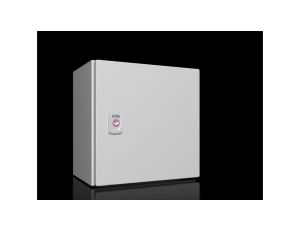 AX Obudowa kompaktowa 300x300x210 mm blacha stalowa z pł. mont. jednodrzwiowa 1 zamek dźwigienkowy 1033.000