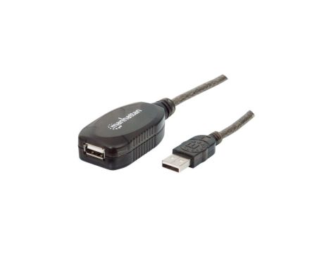 Kabel Przedłużacz Aktywny USB 2.0 A-A M/F 10m Manhattan